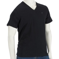 Herren-shirt-schwarz-jersey