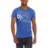 Herren-shirt-blau-kurzarm