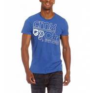Herren-shirt-blau-kurzarm