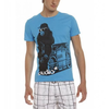 Herren-shirt-blau-baumwolle