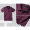 Herren-polo-violett