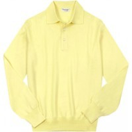 Herren-polo-gelb-langarm