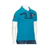 Herren-polo-blau-kurzarm