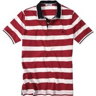 Burlington-herren-polo-shirt-rot