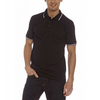 Herren-poloshirt-schwarz-kurzarm