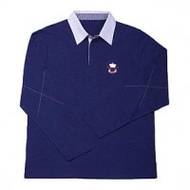 Herren-poloshirt-blau-langarm