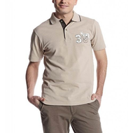 Herren-poloshirt-beige
