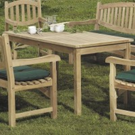 Tisch-teak-eckig