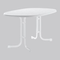 Tisch-grau-oval