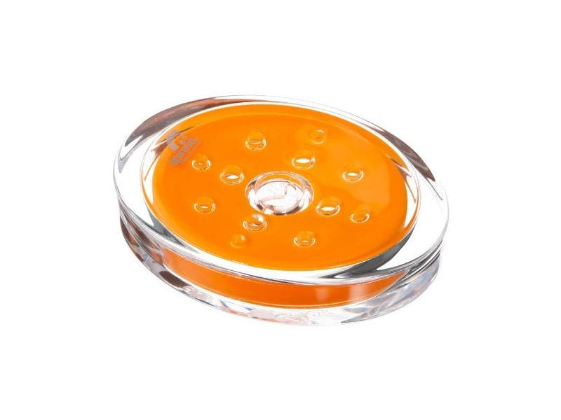 2 x SPIRELLA Seifenschale TORONTO orange transparent Seifenablage 