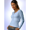 Strickjacke-hellblau