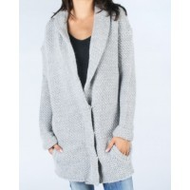 Strickjacke-grau