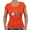 Girlie-shirt-orange-groesse-s