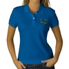 Damen-polo-blau-groesse-s