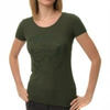 Damen-t-shirt-khaki