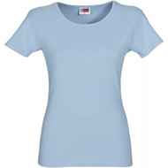 Damen-t-shirt-blau-stretch