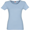 Damen-t-shirt-blau-stretch