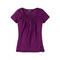 Damen-t-shirt-aubergine