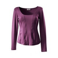 Damen-shirt-aubergine