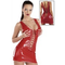 Kleid-rot-polyester