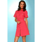 Damen-kleid-koralle
