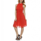 Damen-kleid-rot-polyester