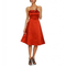 Damen-kleid-orange