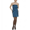 Damen-kleid-blau-polyester