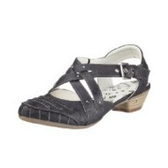 Mustang-damen-sandalen-schwarz