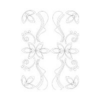 Wandaufkleber-blume-weiss