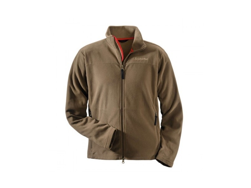 geruchshemmende Outdoor Jacke aus Fleece schnell trocknende Schöffel Herren Fleece Jacket Rotwand M warme und atmungsaktive Fleecejacke für Männer