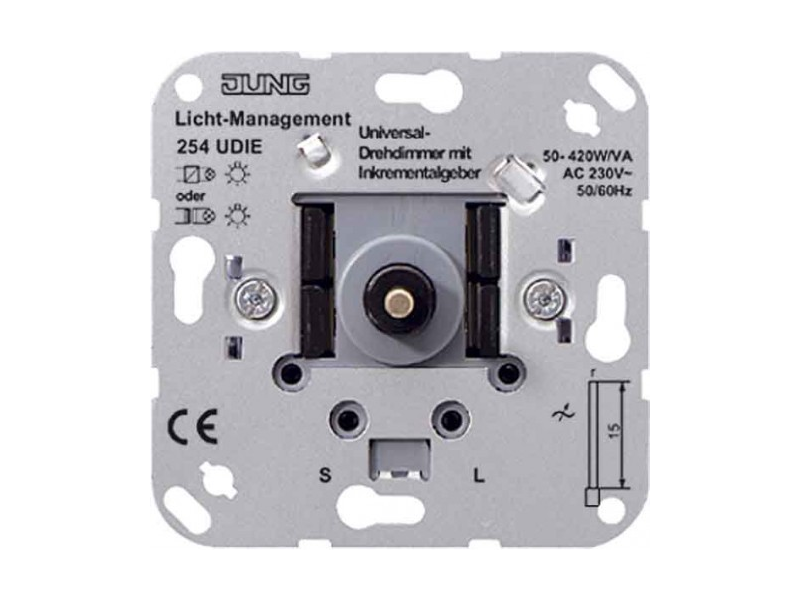 Jung 254 UDIE1 UniversalDrehdimmer mit Inkrementalgeber Preise und