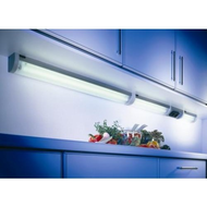 ACCE Super dünn und Aluminiumkörper LED Unterbauleuchte Küchen Möbel Leuchte Warmweiß inkl Konverter ein Strahler mit Schalter 3ER