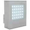 Wandlampe-silber-glas