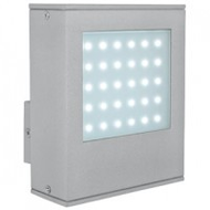 Wandlampe-silber-glas