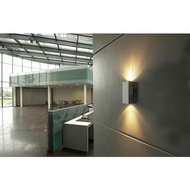 Wandleuchte-silber-aluminium