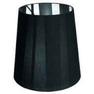 Lampenschirm-schwarz-leder