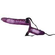 Vibrating-strap-on-duo