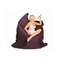 Sitzsack-schwarz-design