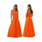 Abendkleid-orange