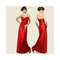 Abendkleid-rot