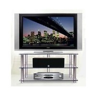 Tv-rack-silber-glas