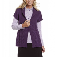 Damen-cardigan-violett