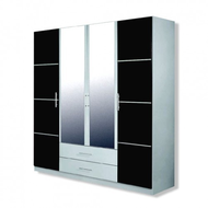 Kleiderschrank-grau-mit-2-spiegeltueren
