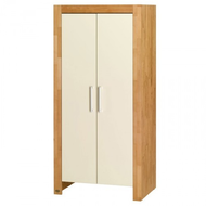 Kleiderschrank-creme-2-tuerig