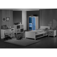 Kleiderschrank-blau