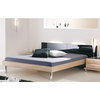 Doppelbett-schwarz-glas