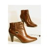 Leder-stiefelette-braun