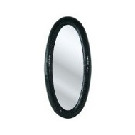 Spiegel-schwarz-oval