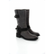 Leder-stiefel-grau